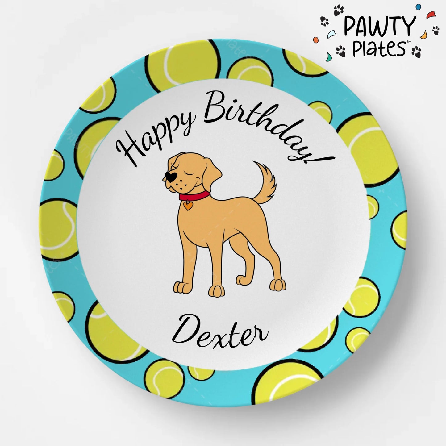 Pawty Plate™ Fetch! Golden Retriever - Pawty Plates