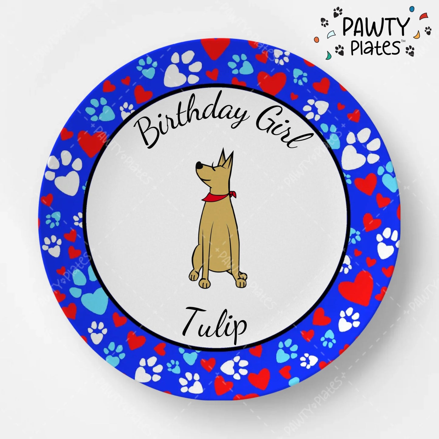 Paw Prints Pawty Plate™ - Great Dane - Pawty Plates